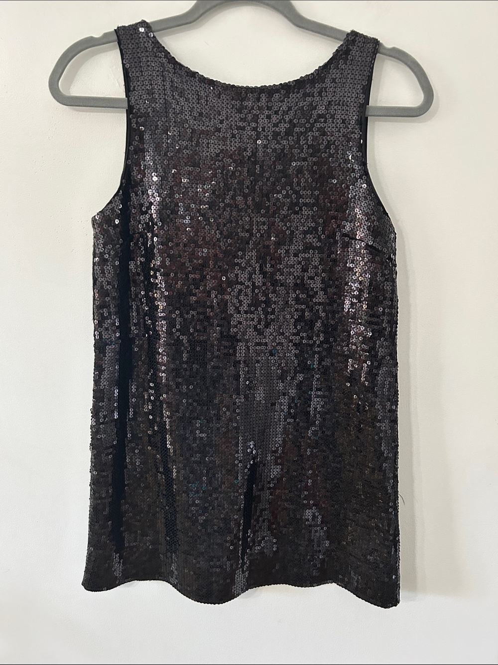 Free People Black Sequin Mini Dress Y2K Disco Women's Size 0 Sleeveless Cocktail